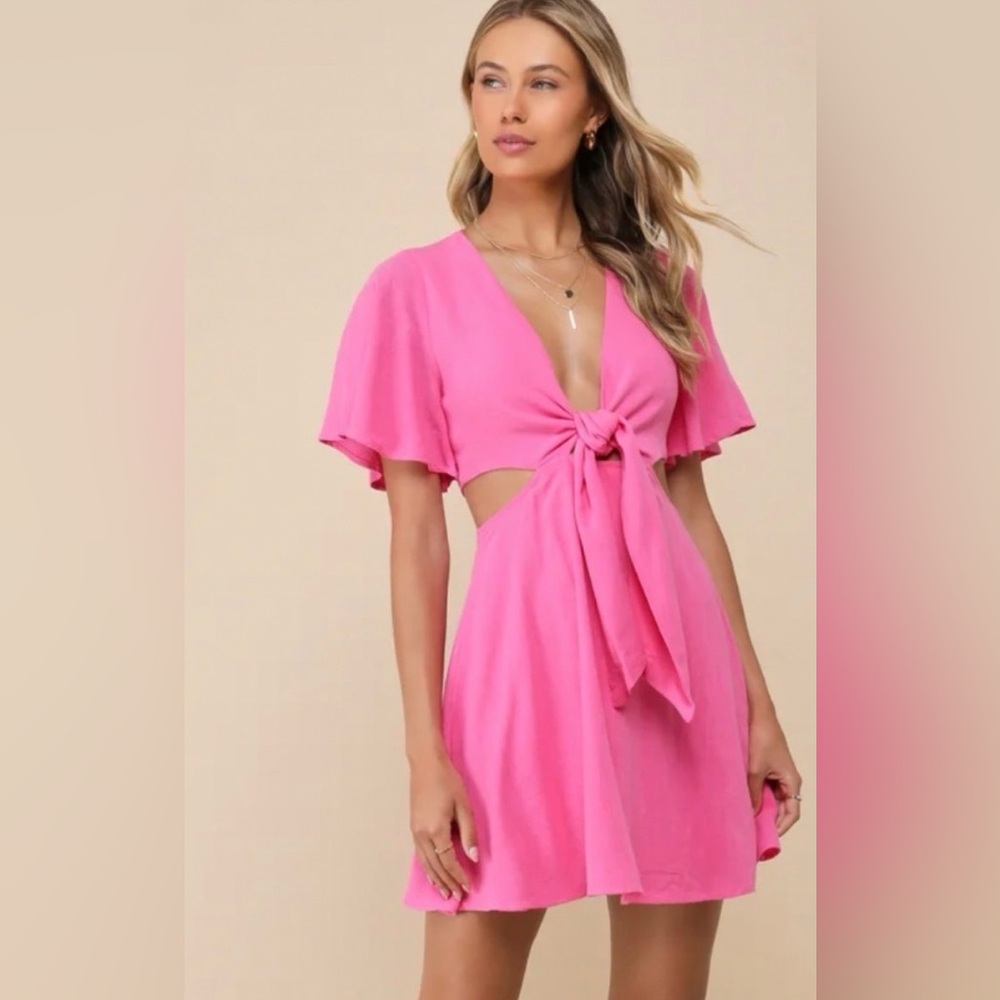 Lulu's Vibrant Pink Dress